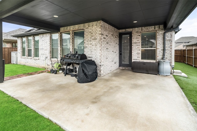 5604 Deer Run Dr, Celina, TX 75009 - view of patio featuring fence and grilling area