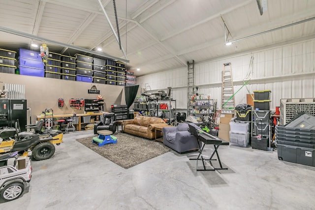 126 Esther Ct, Millsap, TX 76066 - garage featuring metal wall