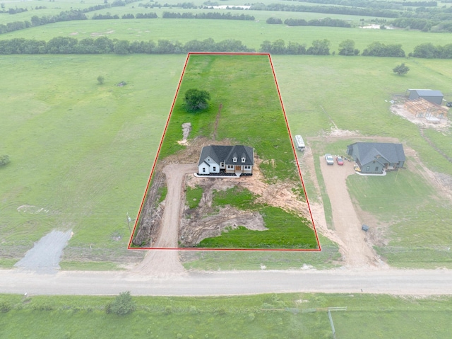 1900 County Road 1255, Savoy, TX 75479 - birds eye view of property featuring a rural view