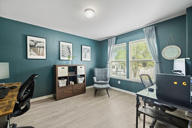 6336 Maritime St, Fort Worth, TX 76179 - home office featuring wood finished floors and baseboards