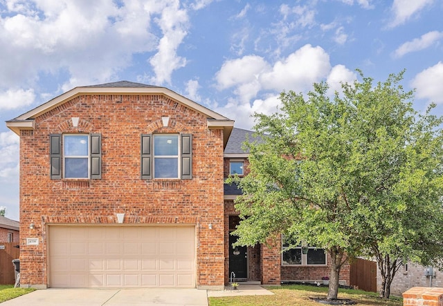 6336 Maritime St, Fort Worth, TX 76179 - traditional-style house featuring brick siding, driveway, and an attached garage