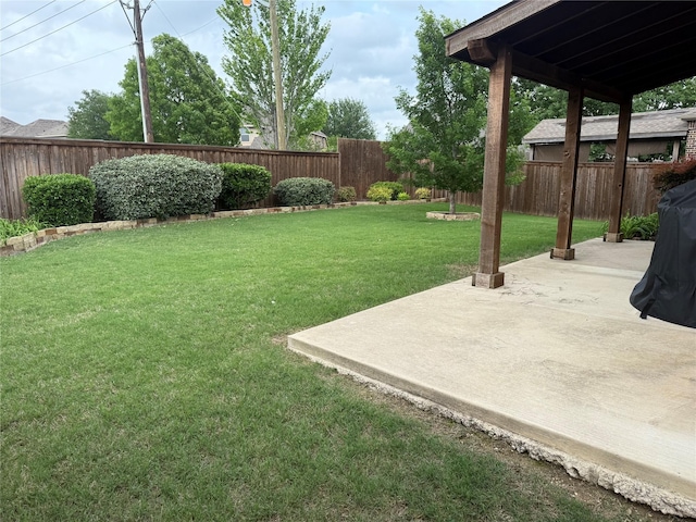 1121 Albany Dr, Fort Worth, TX 76131 - view of yard with a patio and a fenced backyard