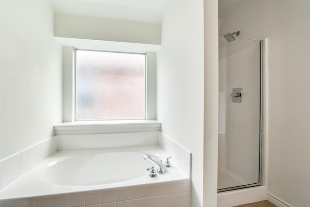 924 Bowie Dr, Lavon, TX 75166 - bathroom with a stall shower and a bath