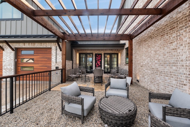 1002 Tokala St, Caddo Mills, TX 75135 - view of patio / terrace featuring an outdoor hangout area