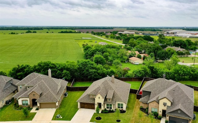 bird's eye view with a residential view