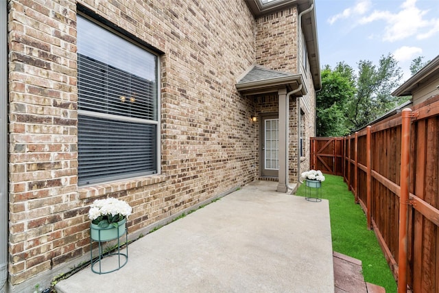 view of patio / terrace with a fenced backyard
