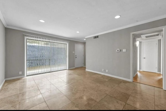 5315 Fleetwood Oaks Ave Unit 260, Dallas, TX 75235 - empty room with ornamental molding and baseboards