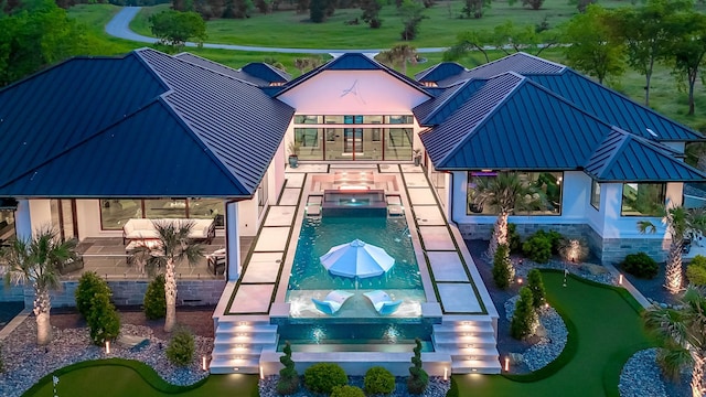 birds eye view of property