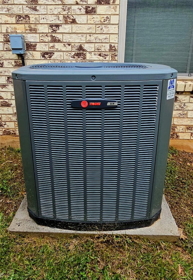 exterior details featuring central AC unit