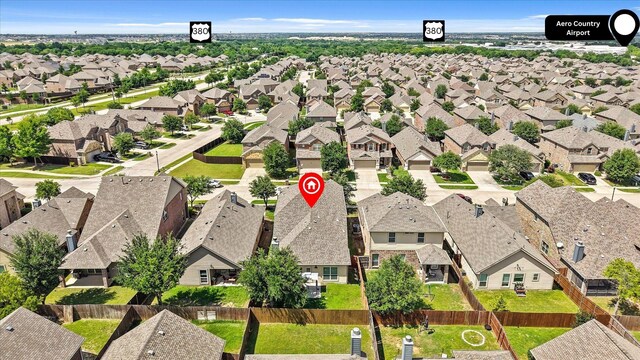9933 Cottontail Ln, Mckinney, TX 75071 - aerial perspective of suburban area