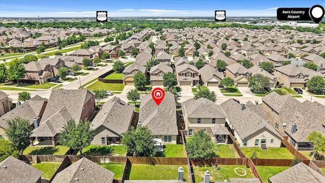 9933 Cottontail Ln, Mckinney, TX 75071 - aerial perspective of suburban area