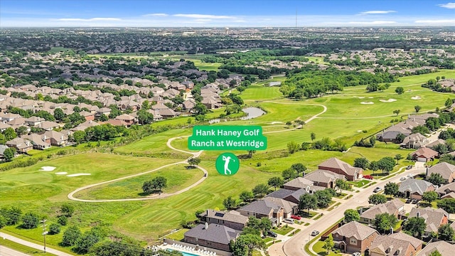 9933 Cottontail Ln, Mckinney, TX 75071 - aerial view of residential area featuring a golf club