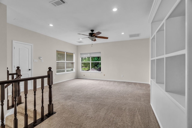2085 Idlewood Dr, Grapevine, TX 76051 - unfurnished room featuring carpet floors, a ceiling fan, and recessed lighting