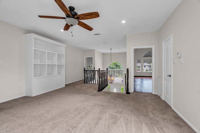 2085 Idlewood Dr, Grapevine, TX 76051 - carpeted empty room with ceiling fan and recessed lighting