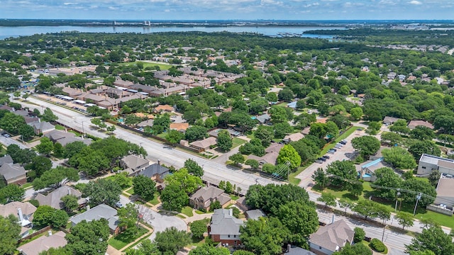 2085 Idlewood Dr, Grapevine, TX 76051 - aerial perspective of suburban area with a large body of water