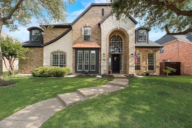 1355 Crockett Dr, Frisco, TX 75033 - french country home with brick siding and stone siding