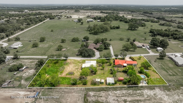 372 County Road 477, Stephenville, TX 76401 - birds eye view of property featuring a rural view