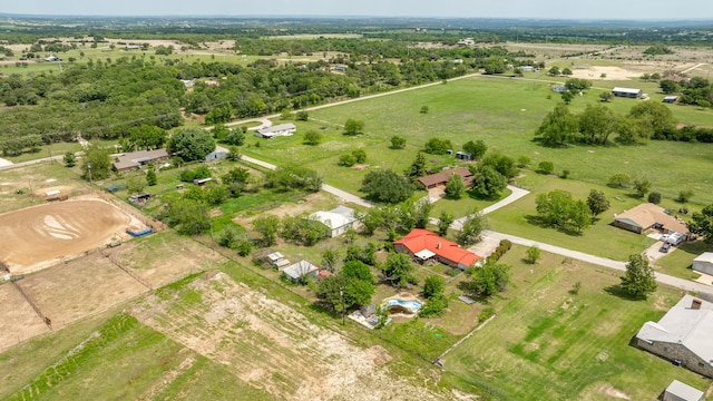 372 County Road 477, Stephenville, TX 76401 - aerial view with a rural view