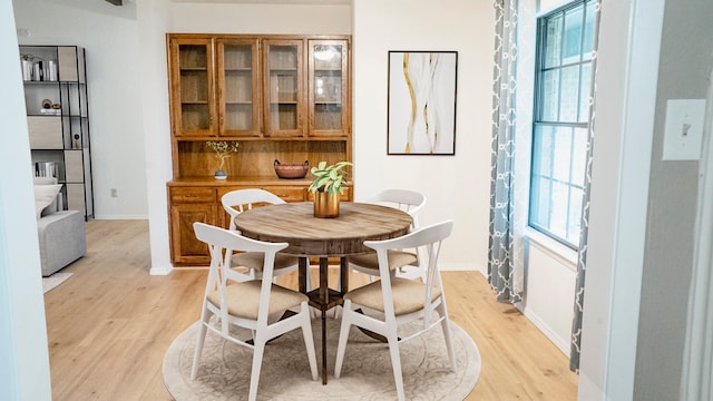 75 Delmore Dr, Hillsboro, TX 76645 - dining area with light wood-style flooring and baseboards