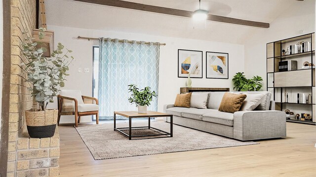 75 Delmore Dr, Hillsboro, TX 76645 - living area featuring wood finished floors and a ceiling fan