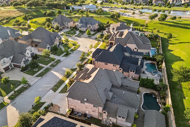 6380 Forefront Ave, Frisco, TX 75036 - aerial view of property's location featuring nearby suburban area, a nearby body of water, and a pool area