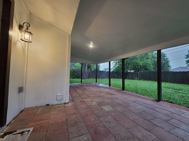 view of patio / terrace with a fenced backyard