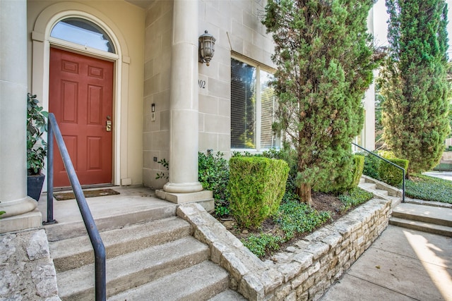 view of exterior entry