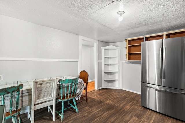 interior space featuring dark wood-style flooring