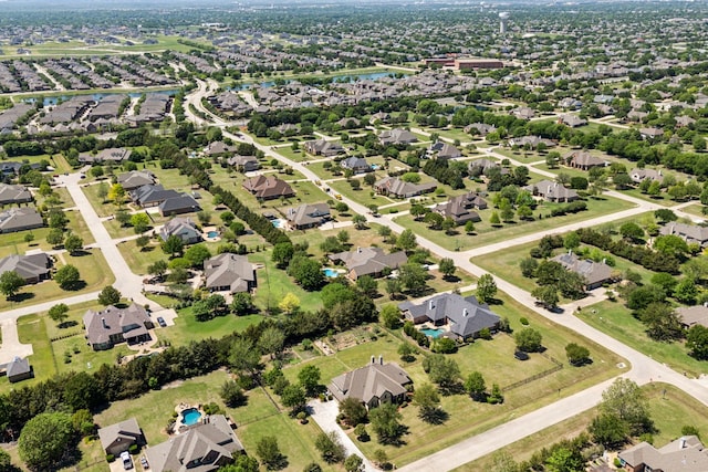5403 Englenook Dr, Parker, TX 75002 - drone / aerial view featuring a water view and a residential view