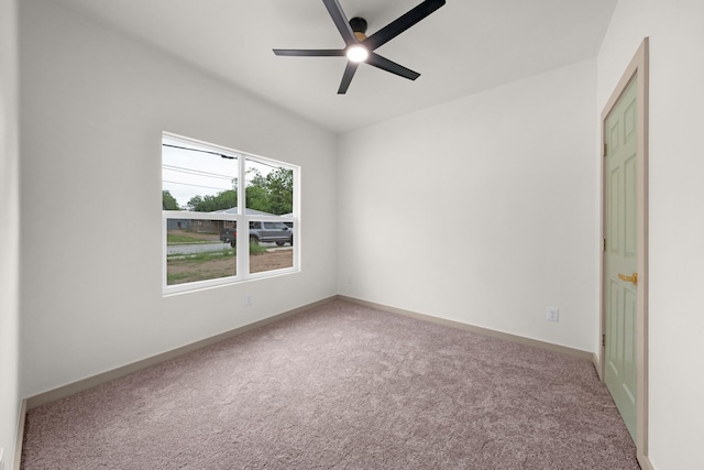 928 College St, Sulphur Springs, TX 75482 - unfurnished bedroom with baseboards, a ceiling fan, and carpet flooring