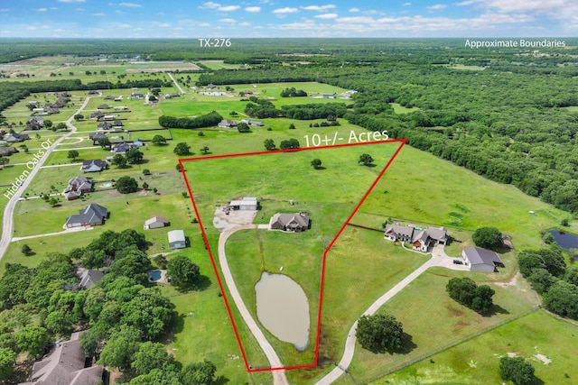birds eye view of property