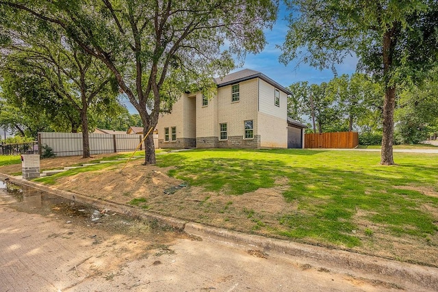 3600 Howard St, Fort Worth, TX 76119 - back of house with stone siding