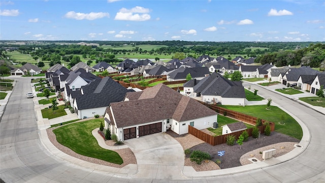 bird's eye view featuring a residential view