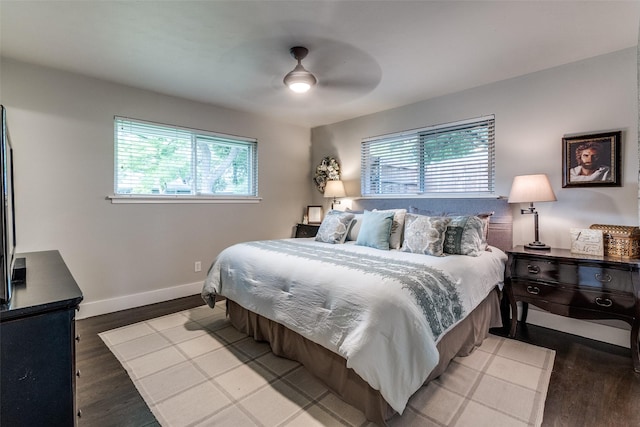 3158 Newcastle Dr, Dallas, TX 75220 - bedroom featuring a ceiling fan, baseboards, and wood finished floors