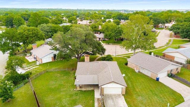 drone / aerial view featuring a residential view