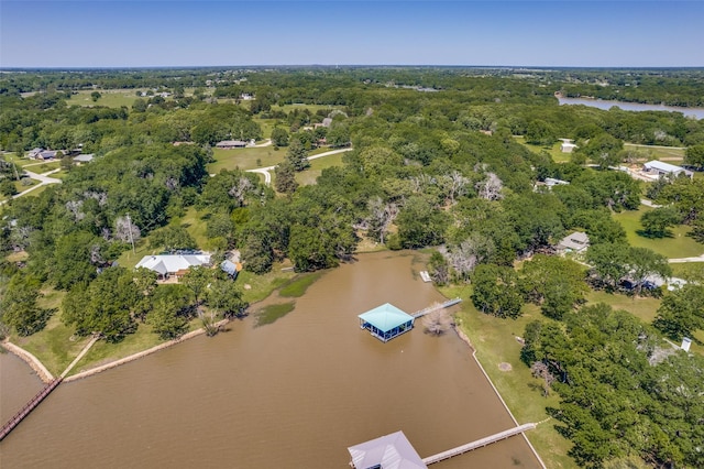 2400 N Shore Dr, Bonham, TX 75418 - aerial view featuring a water view
