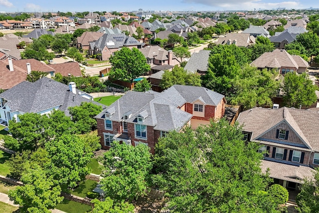 bird's eye view featuring a residential view