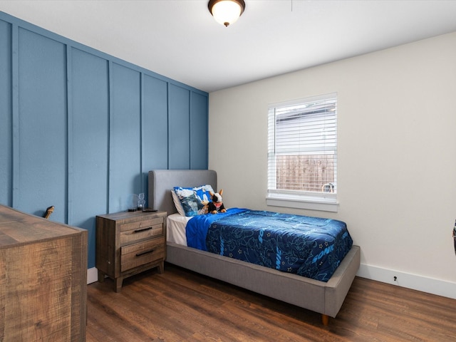 1821 Melissa St, Arlington, TX 76010 - bedroom with baseboards and dark wood-type flooring