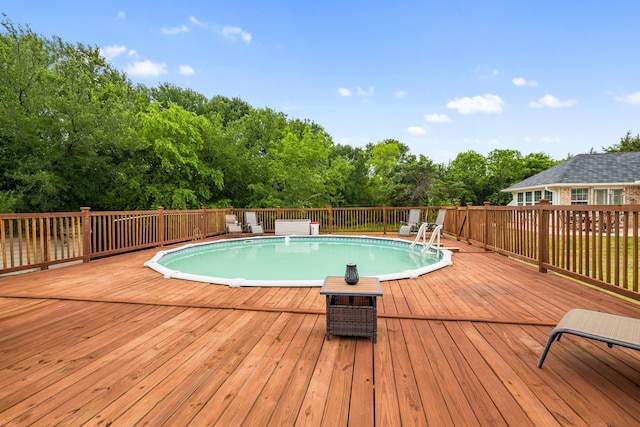 pool featuring a deck