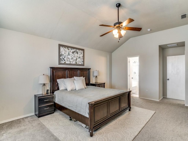 300 Aspenwood Trl, Forney, TX 75126 - bedroom with baseboards, light colored carpet, and lofted ceiling