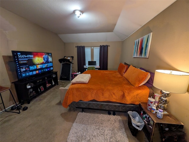 2016 Karsen Ln, Heartland, TX 75126 - bedroom featuring lofted ceiling and carpet flooring