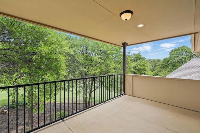 view of balcony