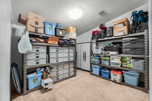view of storage room