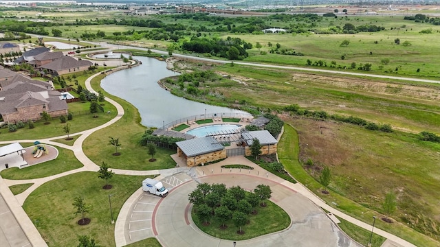 1210 Blazingstar Dr, Haslet, TX 76177 - aerial view featuring a water view