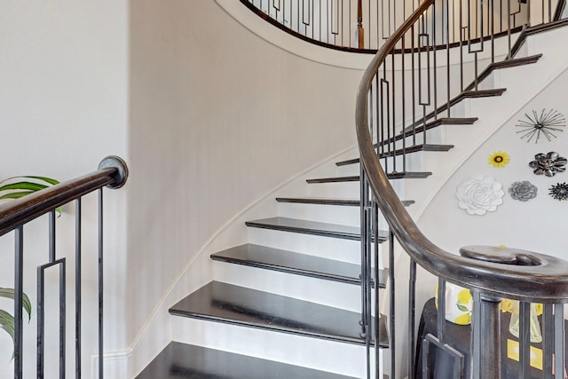 view of stairs