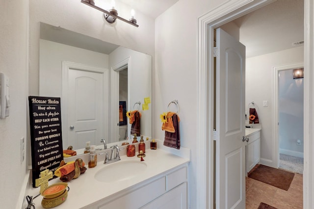 bathroom featuring vanity