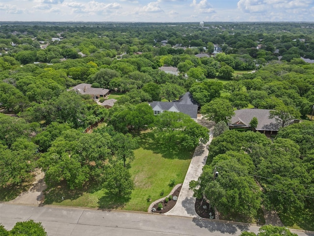 aerial view with a forest view