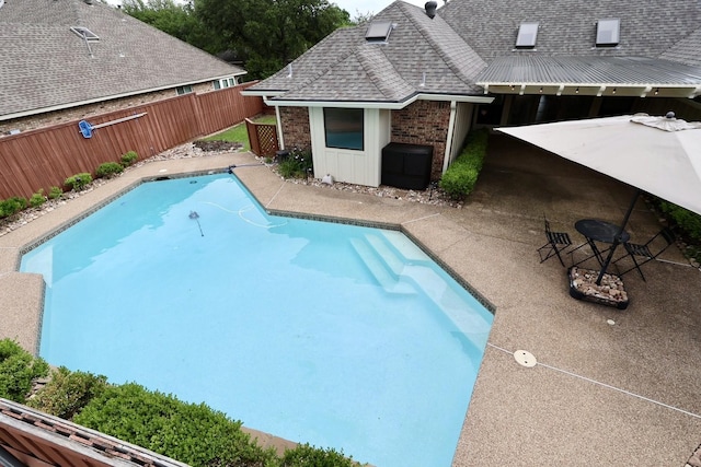 3509 Arbuckle Dr, Plano, TX 75075 - view of pool with a patio, a fenced in pool, and a fenced backyard