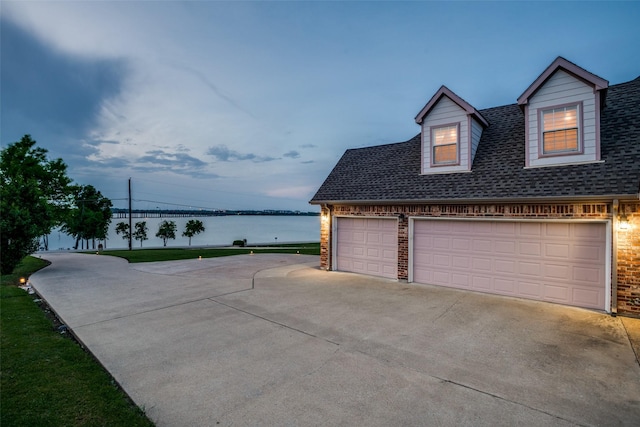 3788 Zion Rd, Garland, TX 75043 - garage featuring a water view