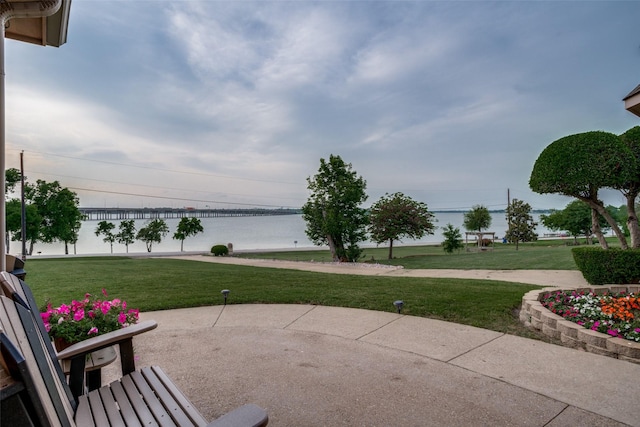 3788 Zion Rd, Garland, TX 75043 - view of patio featuring a water view